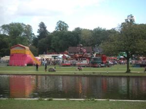 Tranquil waters in Cannon Hill Park, Birmingham