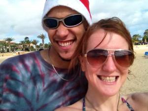 Miles and Sarah in Feutaventura