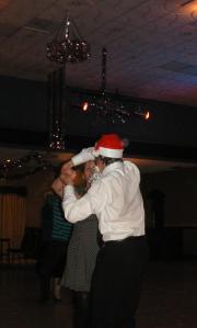 Festive Ceroc dancers