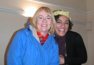 Cheryl and Eileen at festive last ACIM meeting