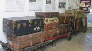 Luggage as it used to be on Carnforth Station